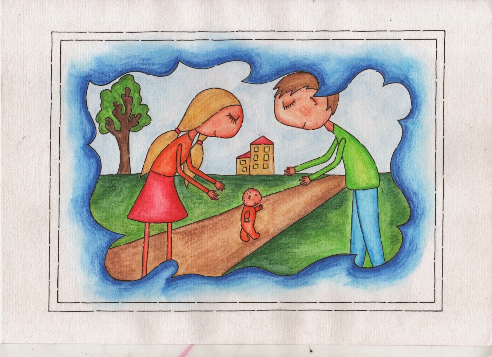 Как изобразить счастье на рисунке